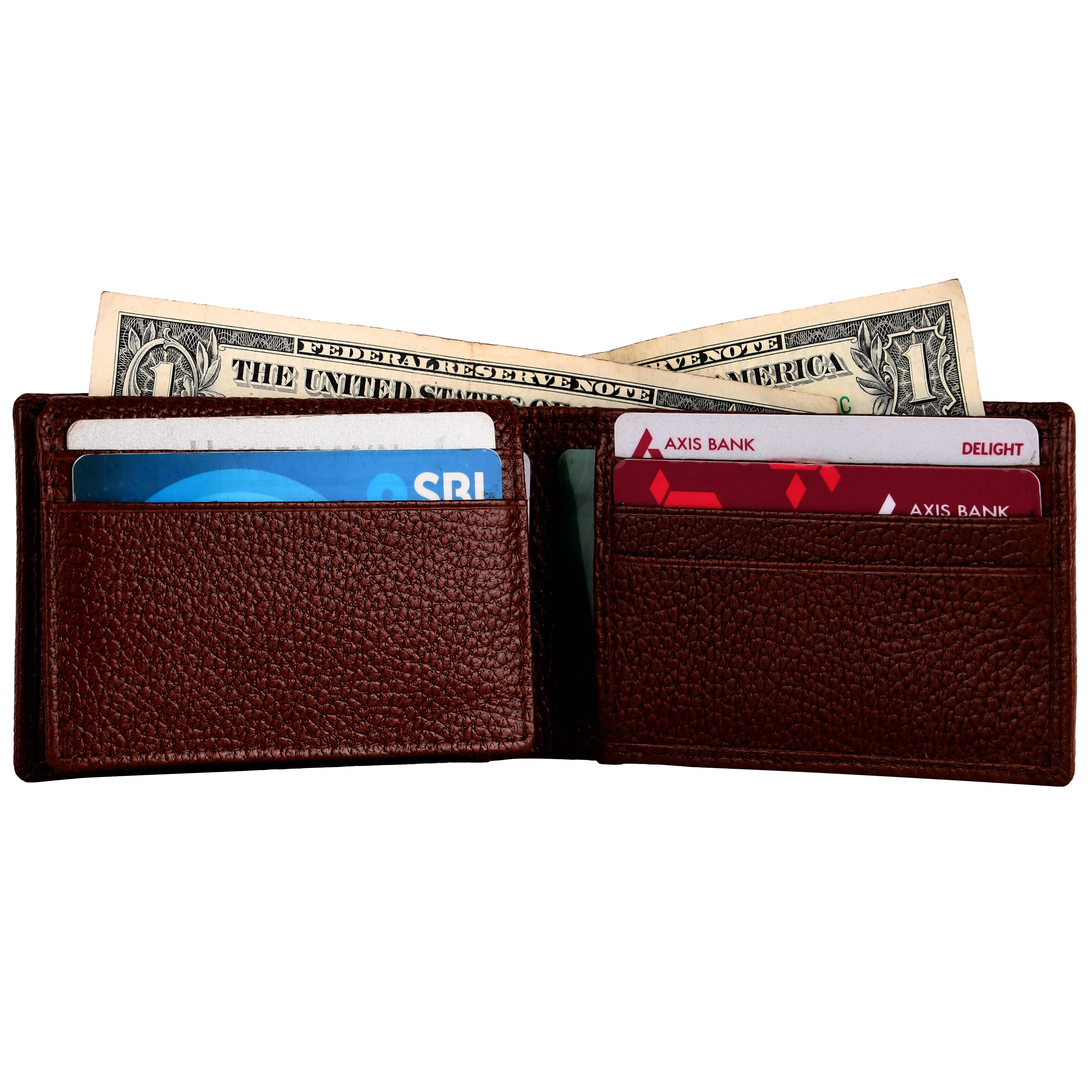 Pebble Texture 12 Card Billfold Wallet #1020B