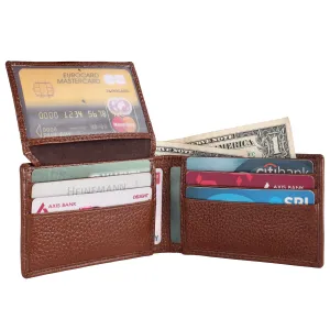 Pebble Texture 12 Card Billfold Wallet #1020B