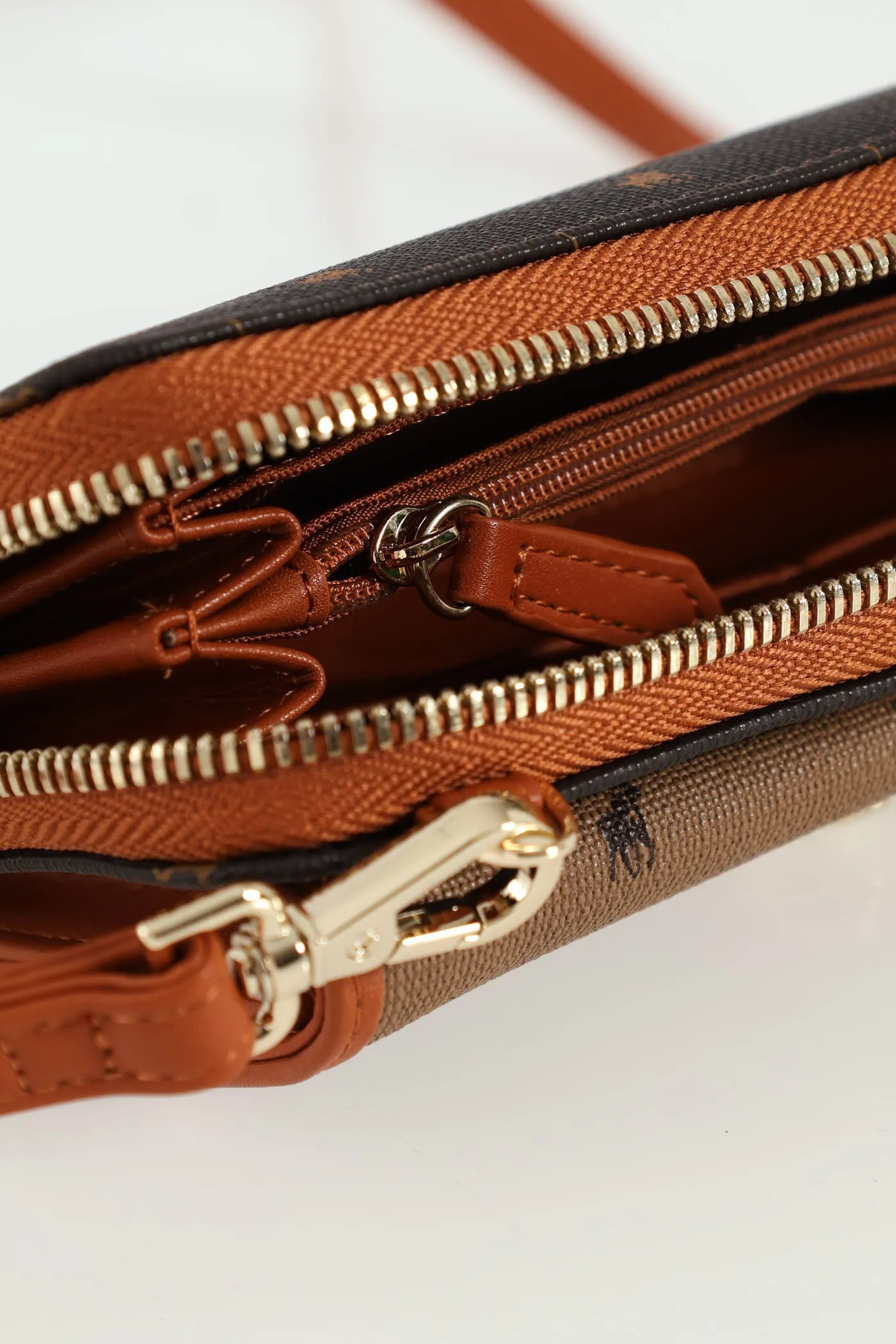 Peninsula Phone Sling Bag - Tan