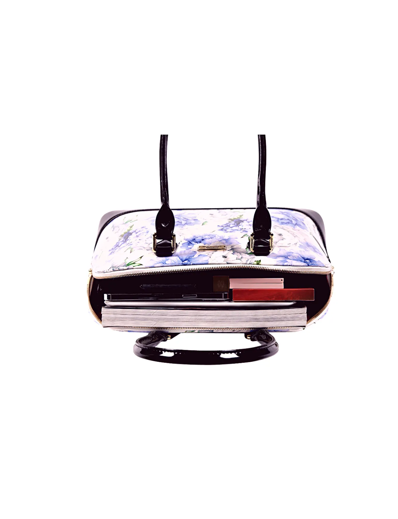 PEONY PATENT LEATHER DOME BAG- SN52-6801- SALE
