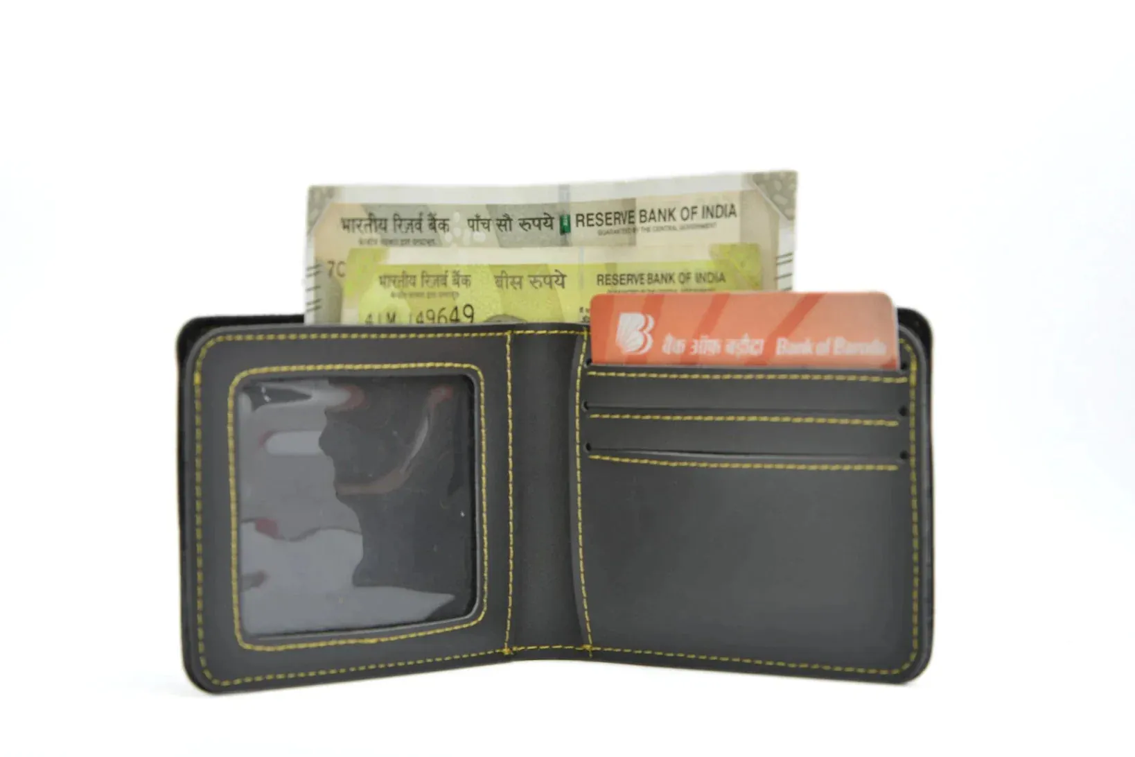 Perfect Vegan Leather Men's Wallet and Belt - Grey