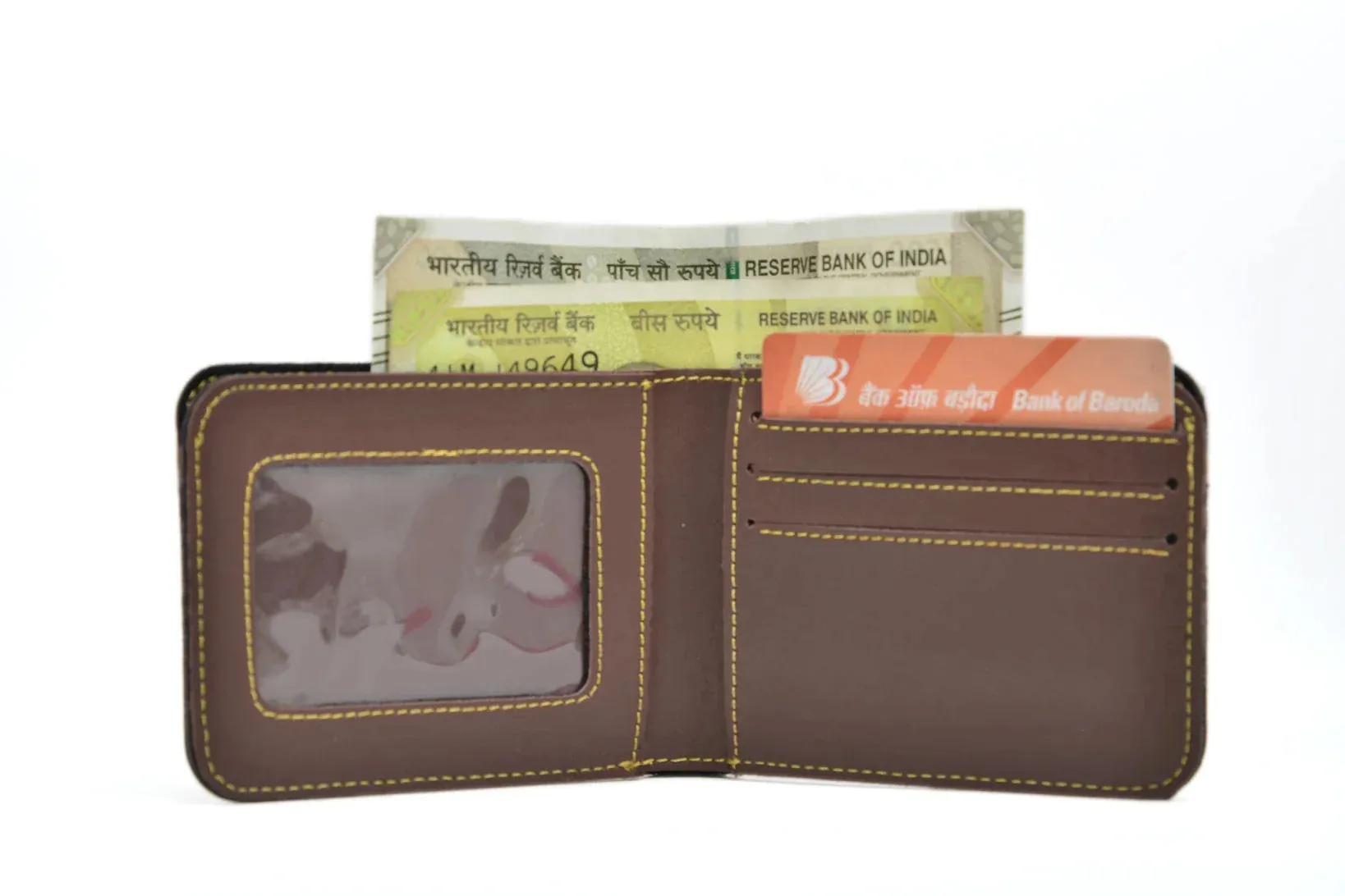 Personalized Best Vegan Leather Combo with Water Bottle - Brown