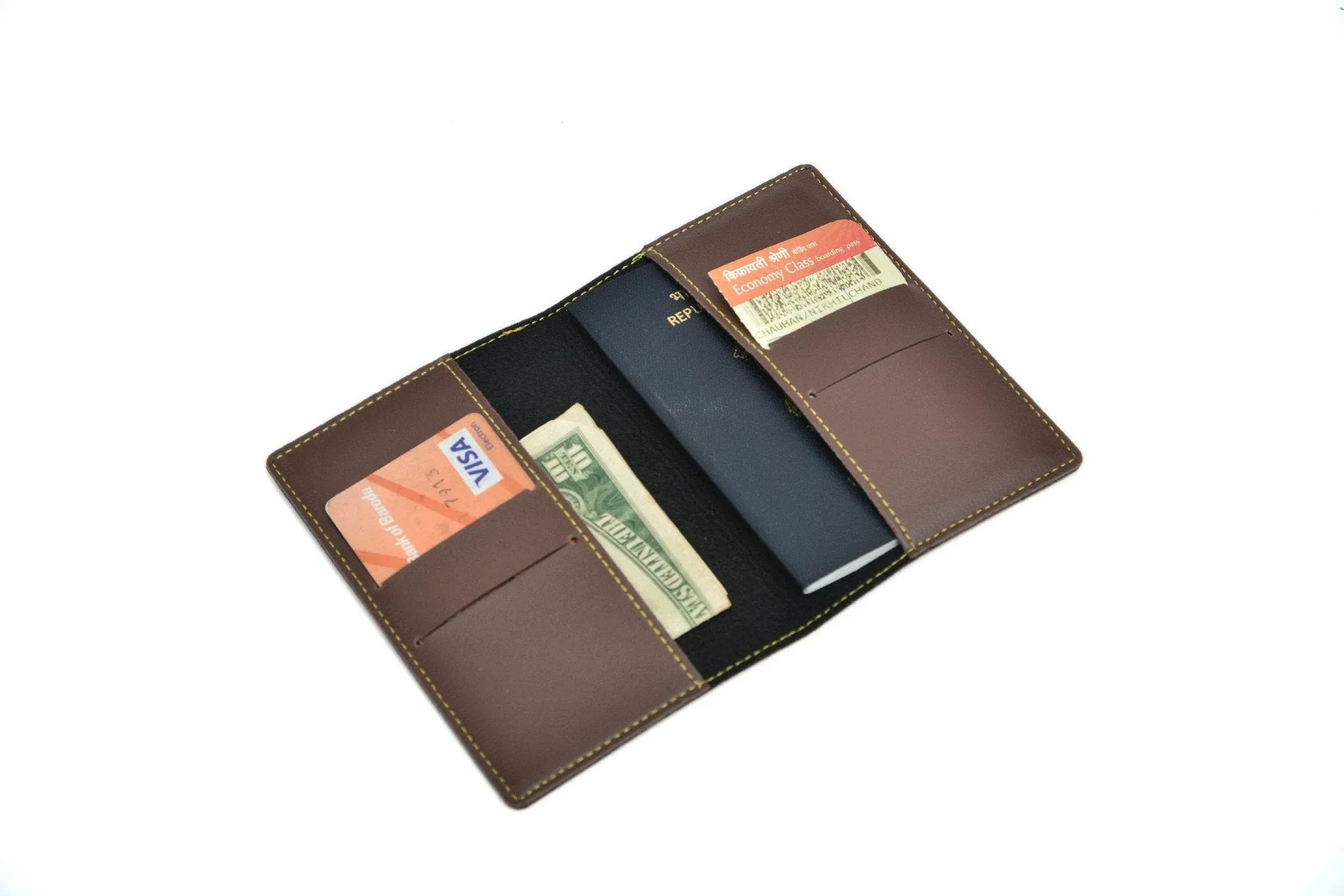 Personalized Frequent Traveller Combo (3 pcs) - Brown