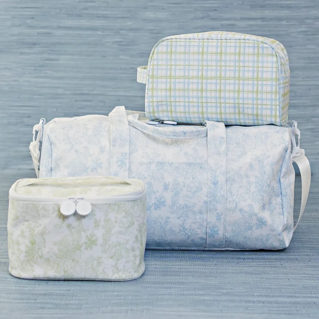 Personalized Green Toile Kit Case