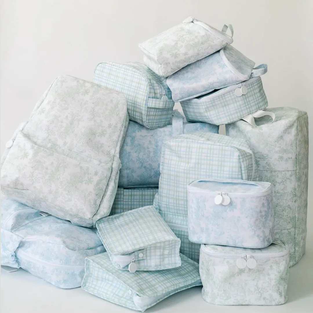 Personalized Green Toile Kit Case