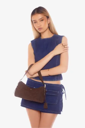 PETA   JAIN BRODY SHOULDER BAG - CHOC CRINKLE/GOLD