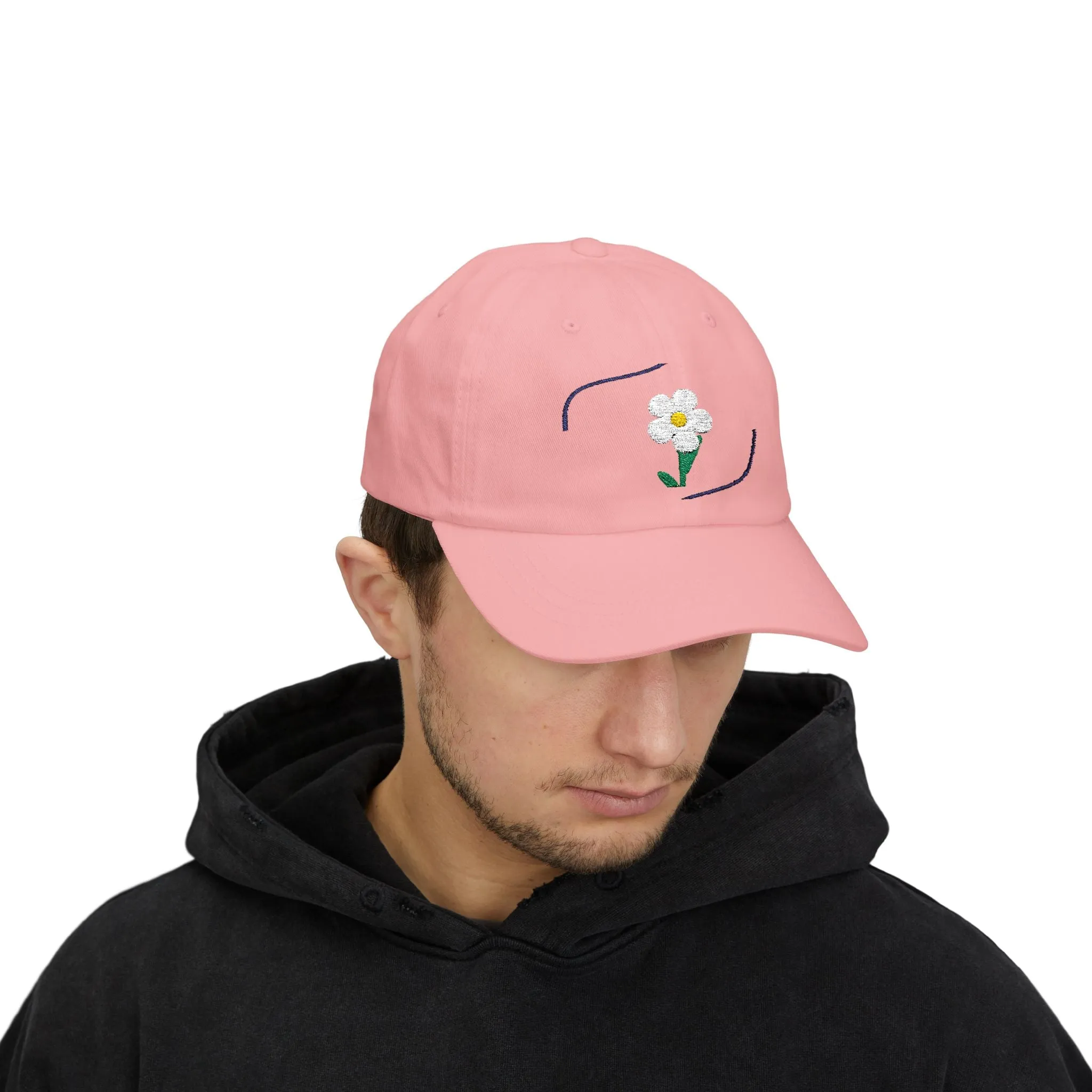 Pink Flower Classic Cap-CJ8