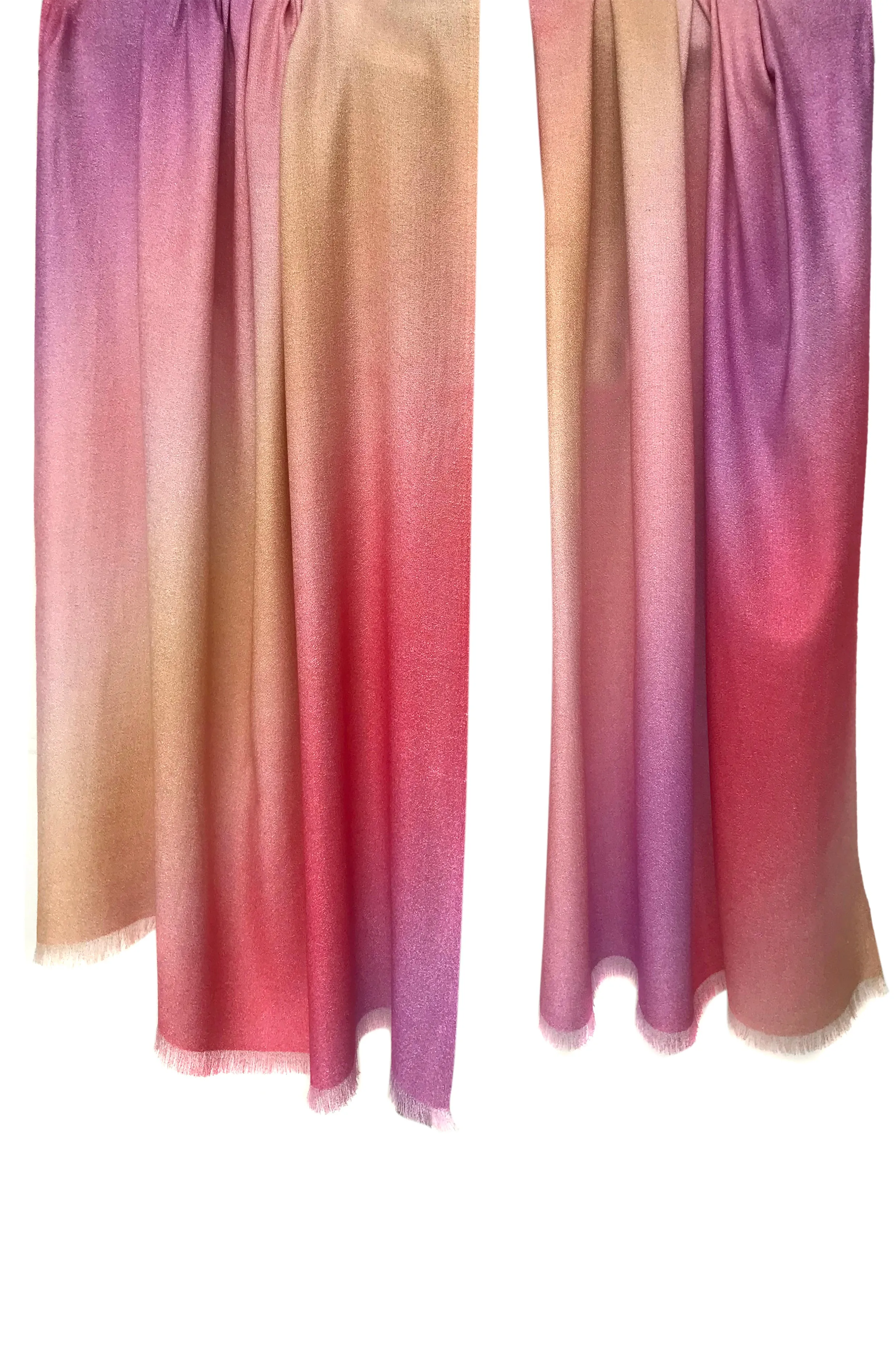 Pink Ombre Silk Scarf