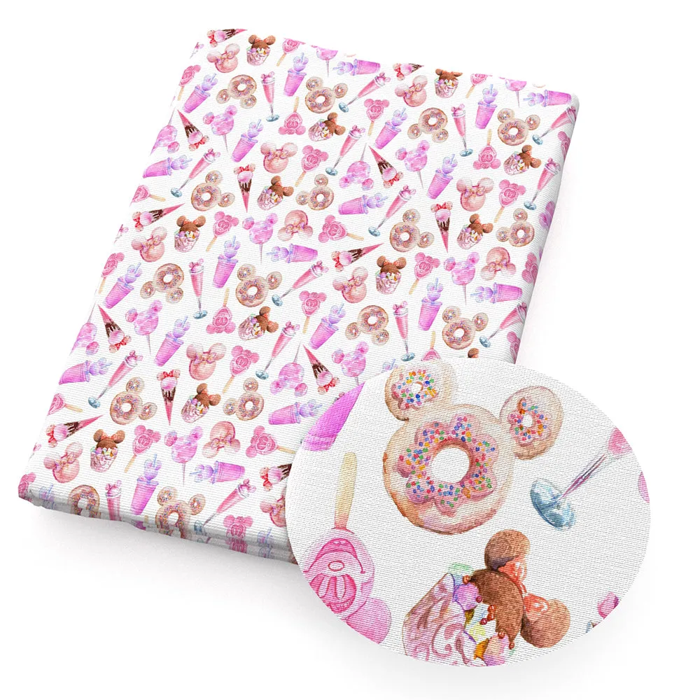 pink series printed fabric