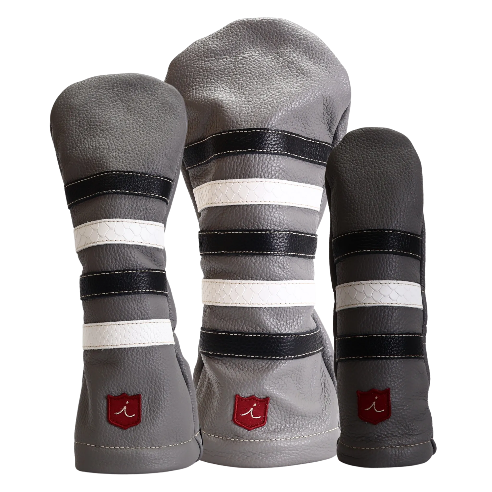Polo Headcover: Granite Grey   Black & White