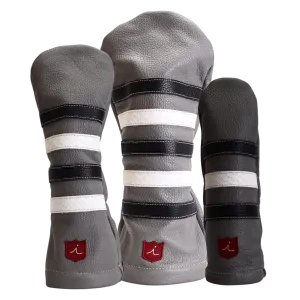 Polo Headcover: Granite Grey   Black & White