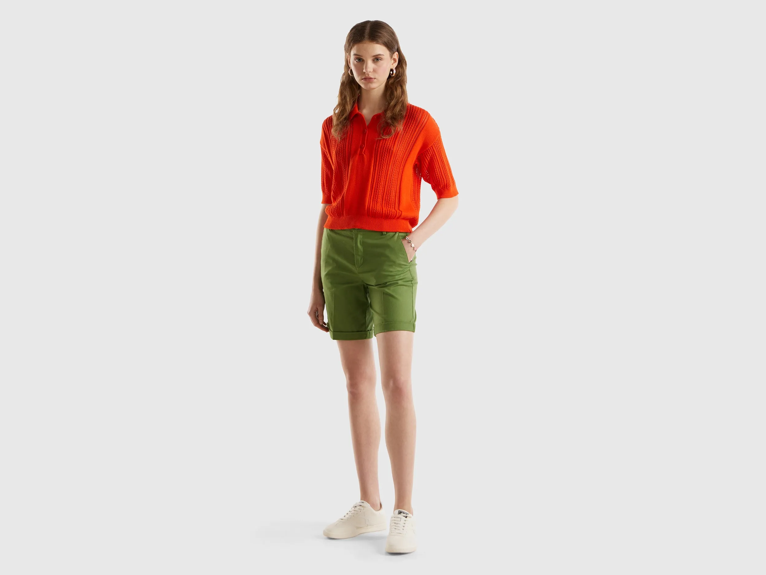 Polo Neck Solid T-shirt