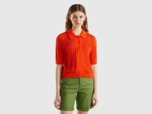 Polo Neck Solid T-shirt