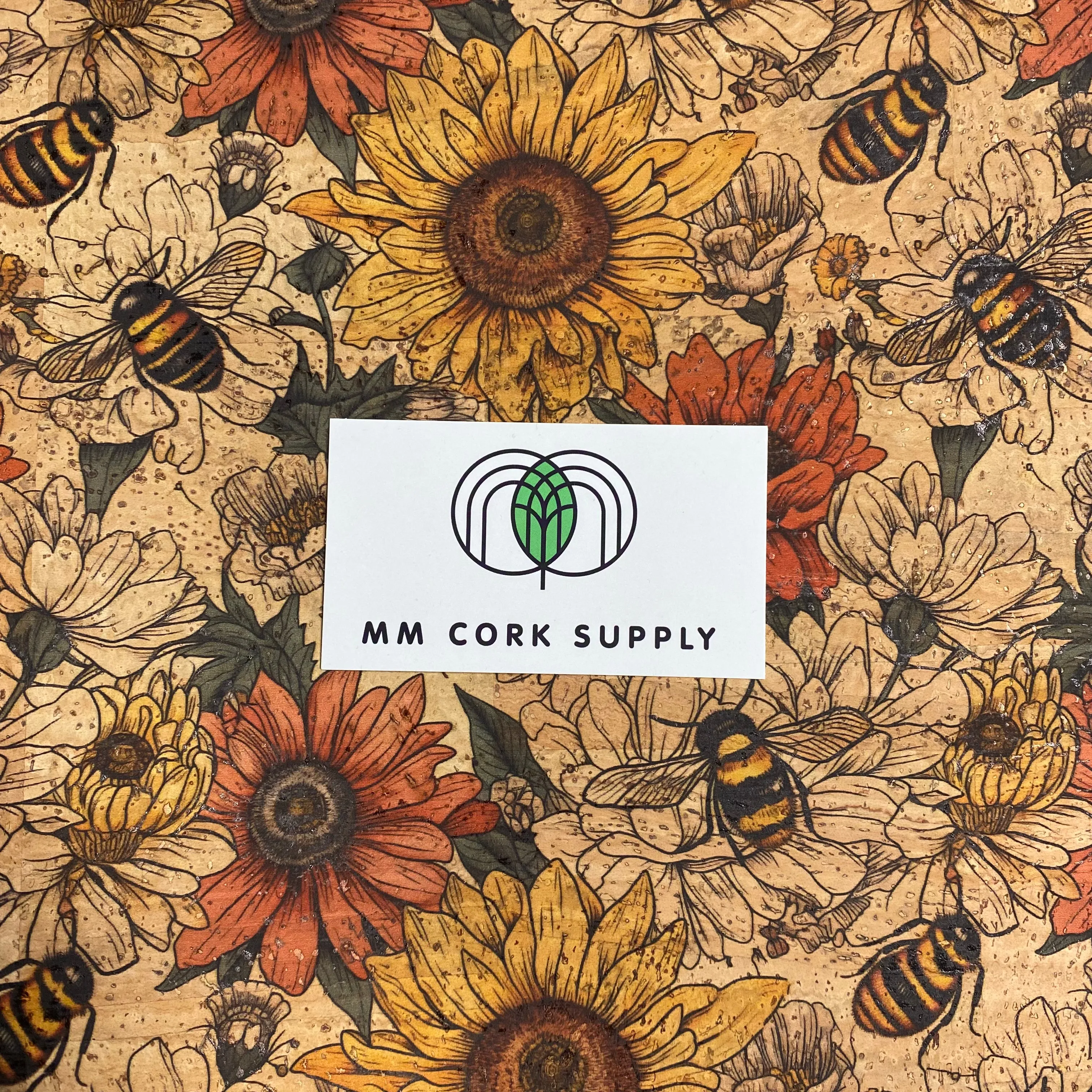 Printed Buzz Cork Fabric