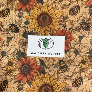 Printed Buzz Cork Fabric