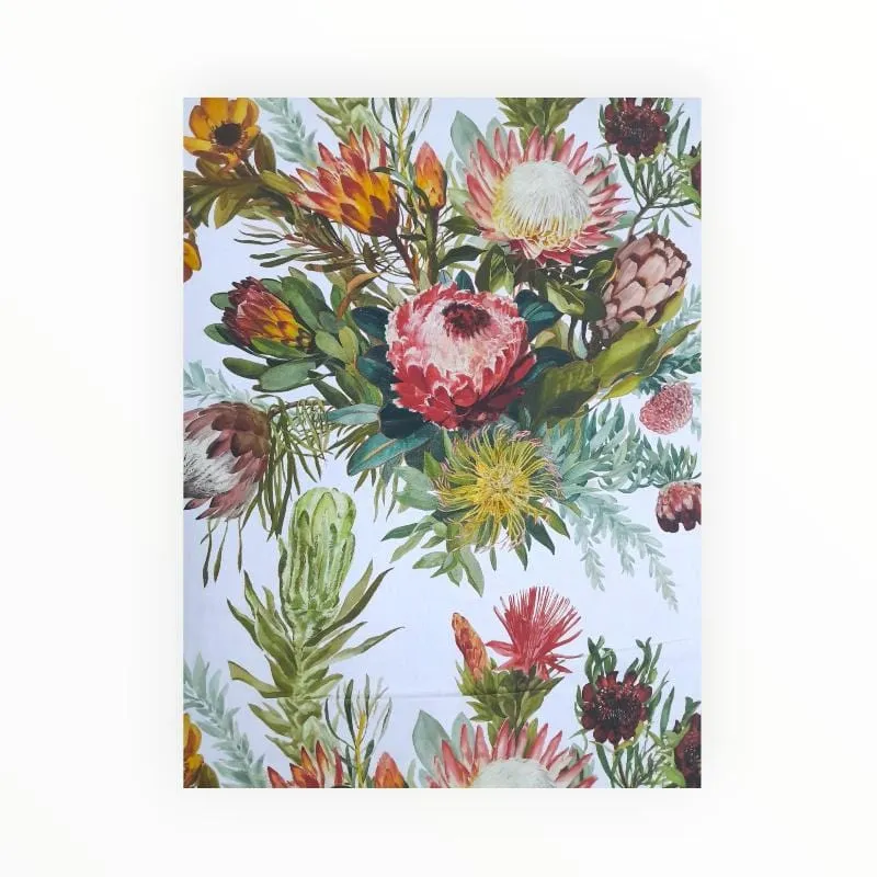 Printed Cotton Fynbos White 140 cm