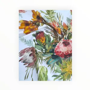 Printed Cotton Fynbos White 140 cm