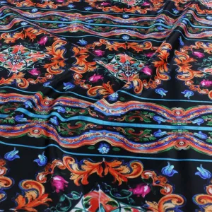 Printed Digital Duchess Satin Fabric 140 cm