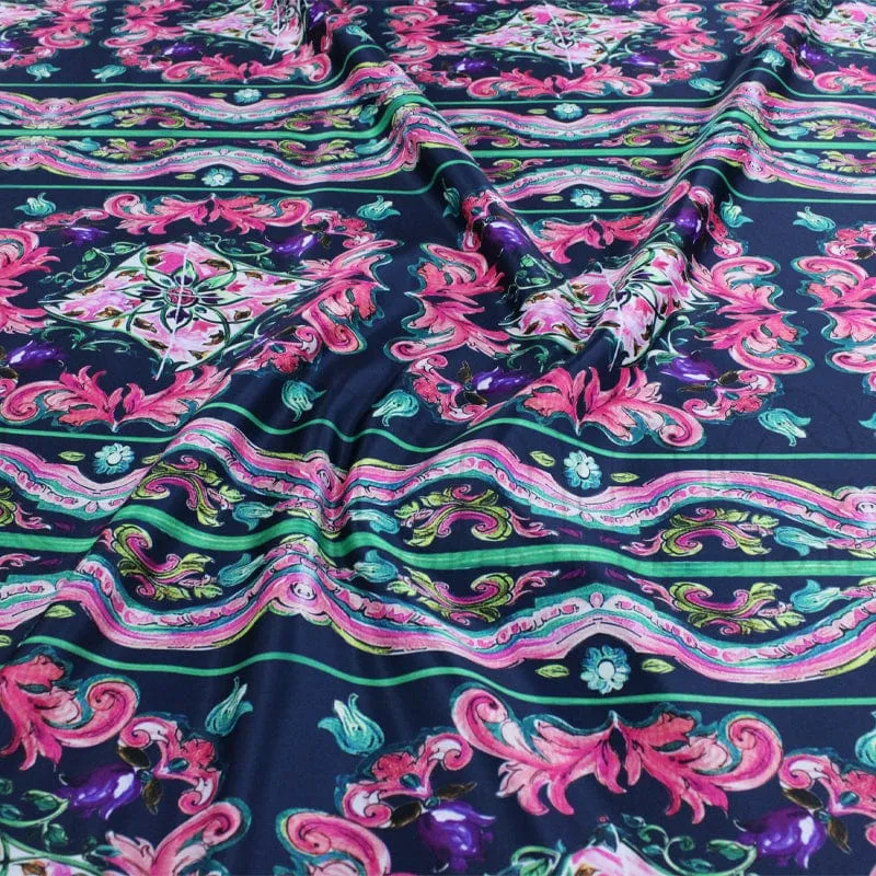 Printed Digital Duchess Satin Fabric 140 cm