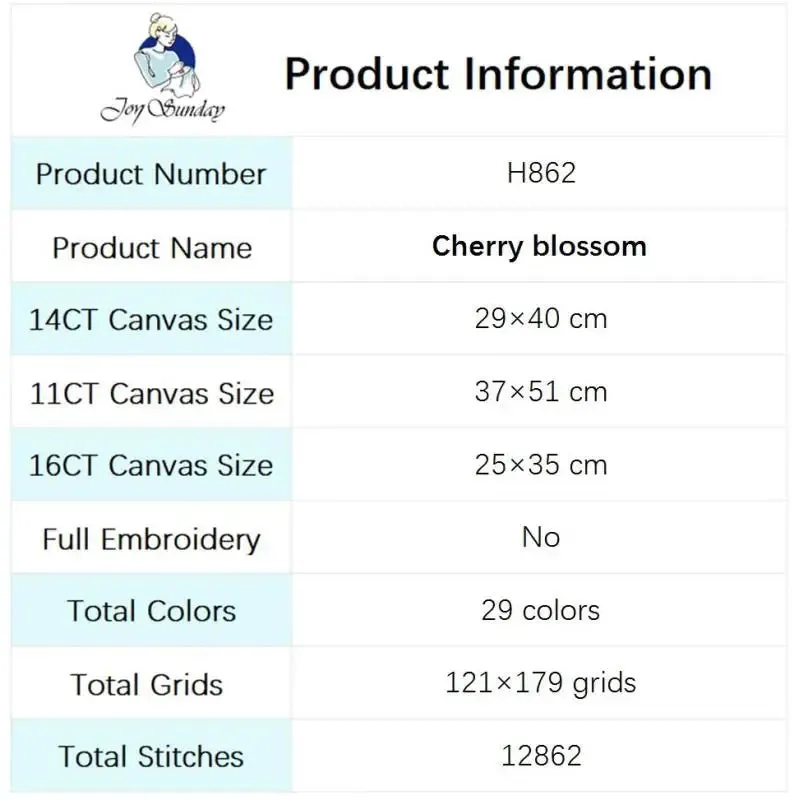 Printed Fabric DIY Floral Patterns Handmade Cross Stitch