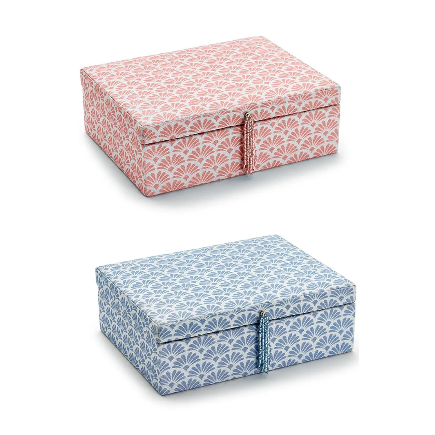 Printed Fabric Jewelry Box