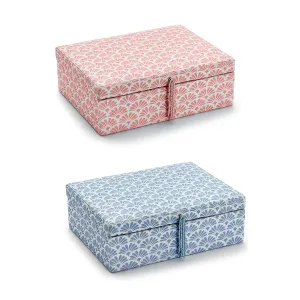 Printed Fabric Jewelry Box