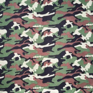 Printed Polar Fleece Camo Green