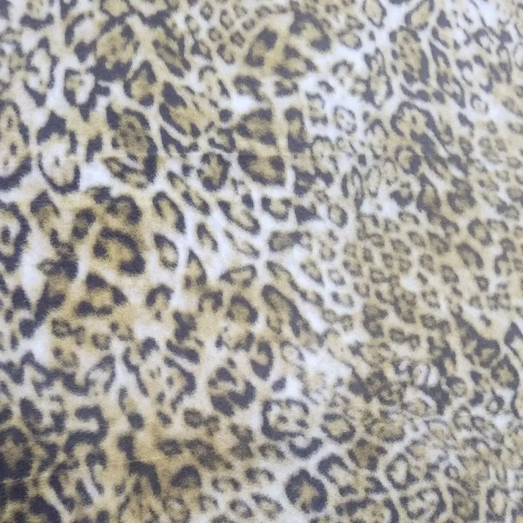 Printed Polar Fleece Fabric Animal Print 150 cm