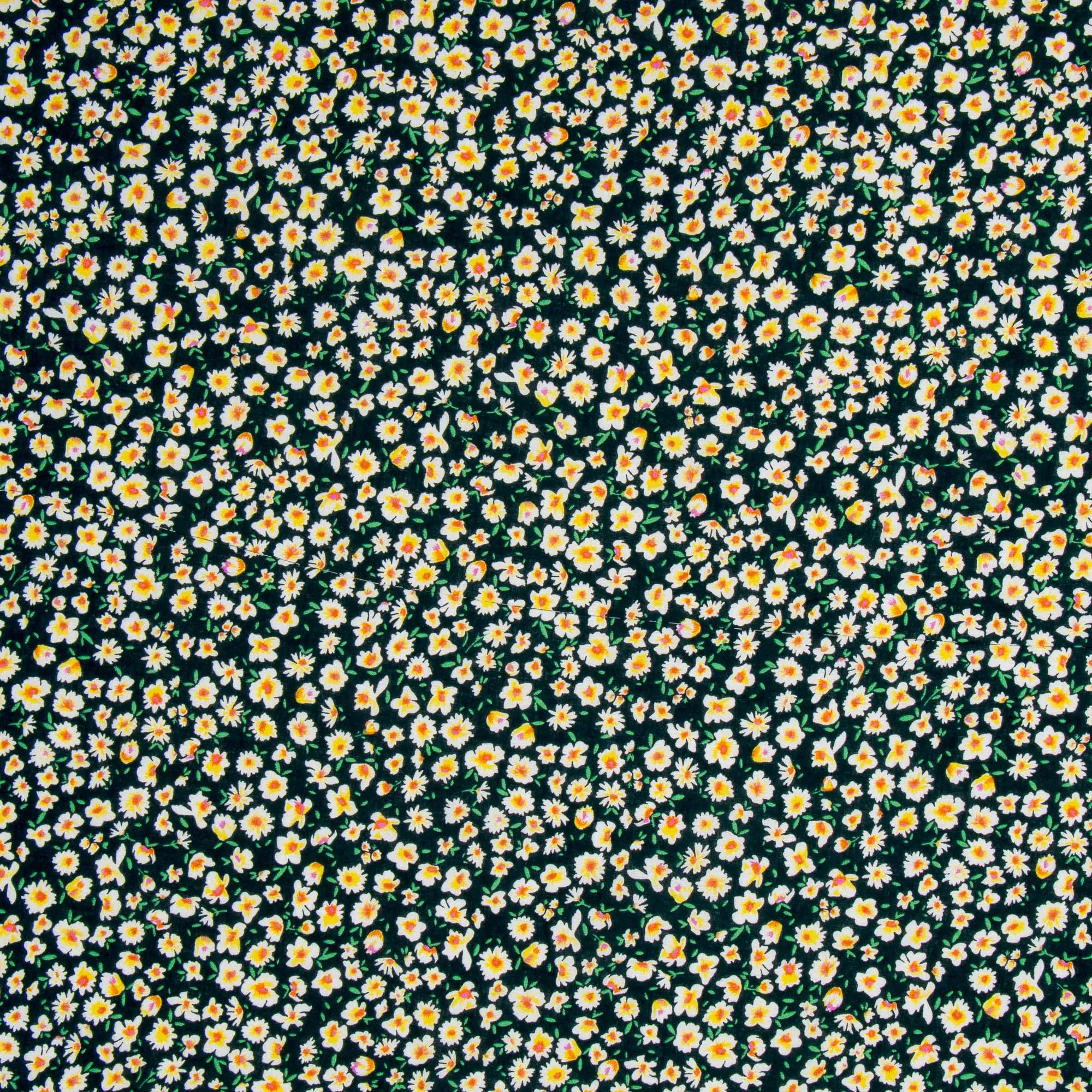 Printed Poly Cotton Summer Floral