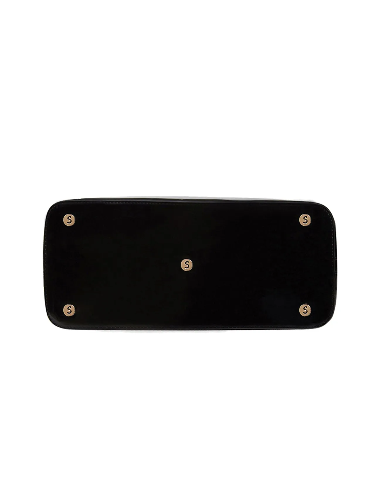 RAINBOW ROSE PATENT LEATHER HANDBAG- SN36-0758-SALE
