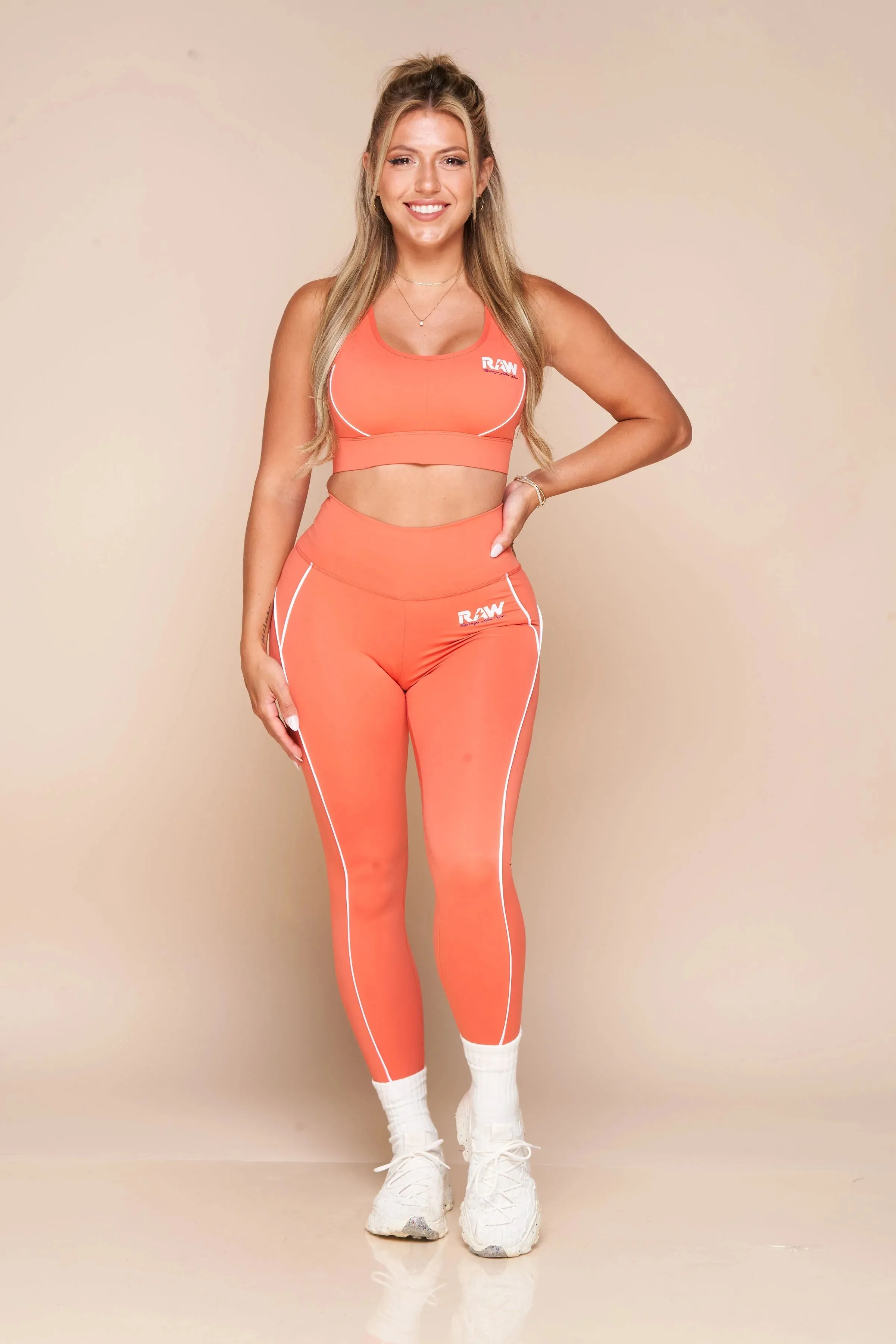 RAW Classic Sports Bra (Peach)