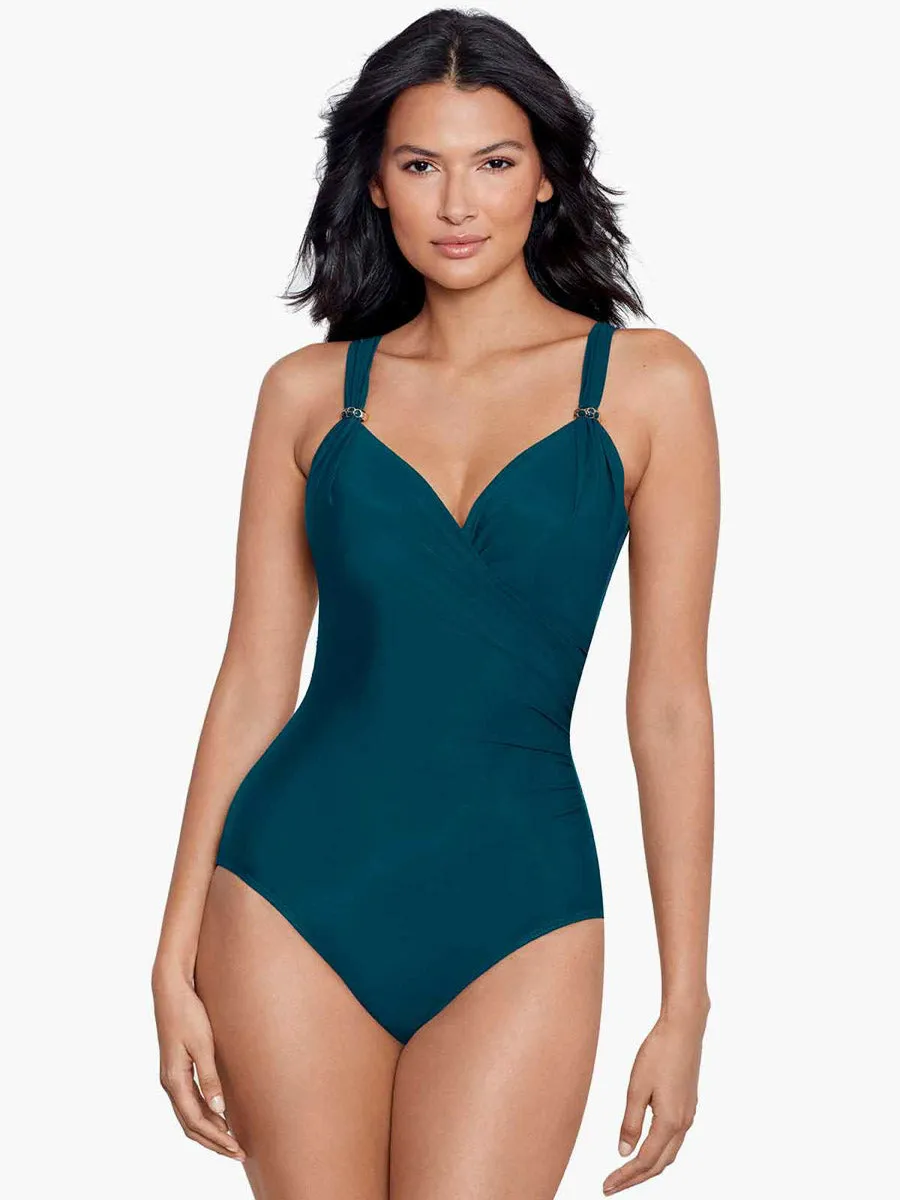 Razzle Dazzle Siren One Piece in Nova Green