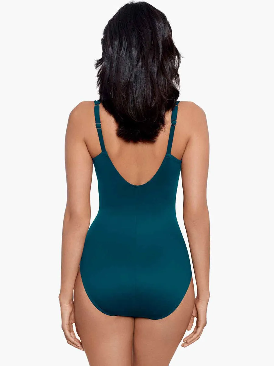 Razzle Dazzle Siren One Piece in Nova Green