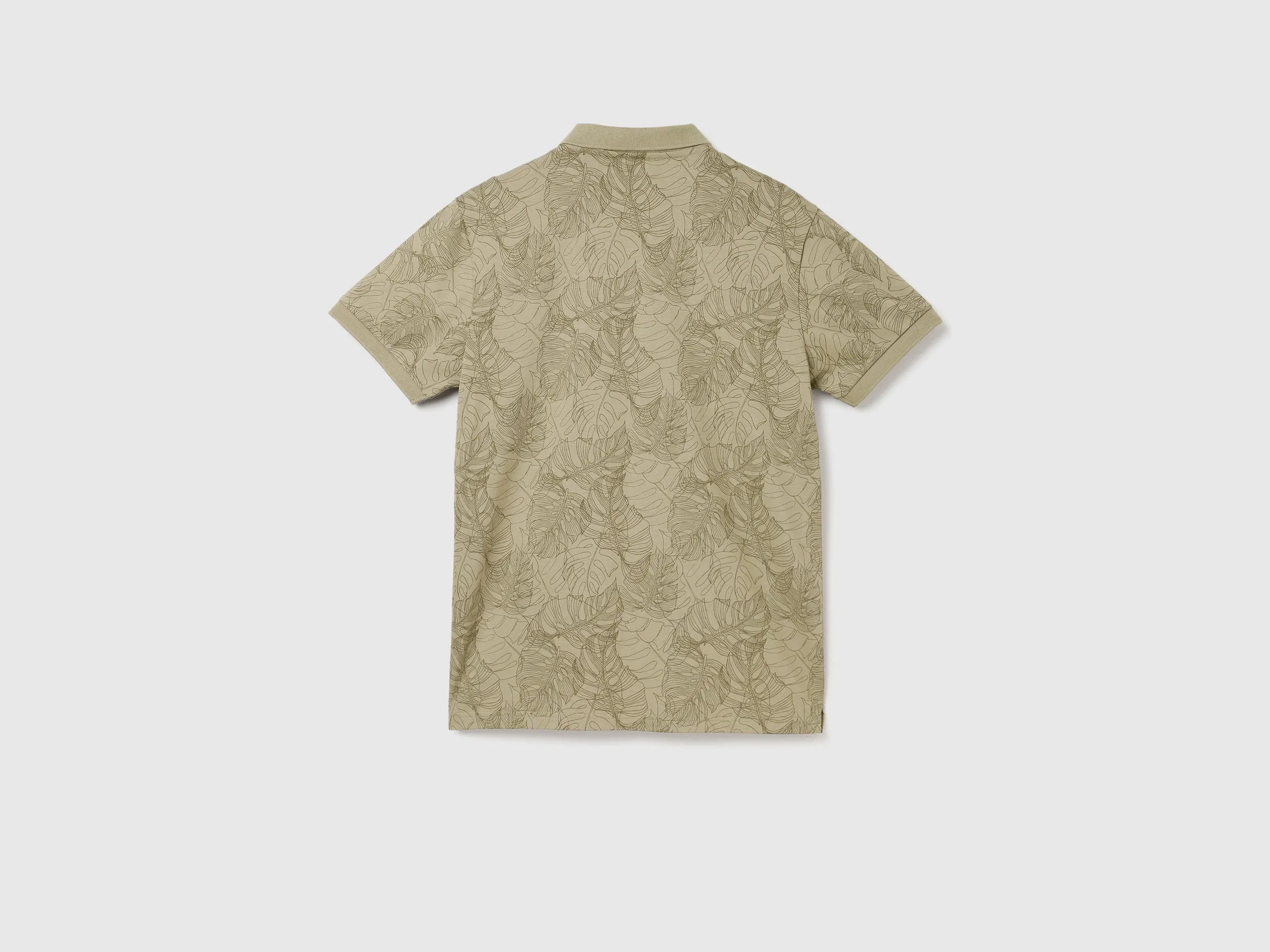 Regular Fit Polo Neck Printed T-Shirt