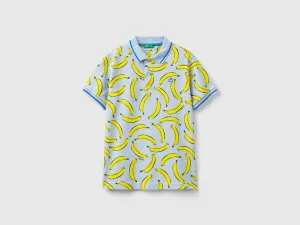 Regular Fit Polo Neck Printed T-shirt