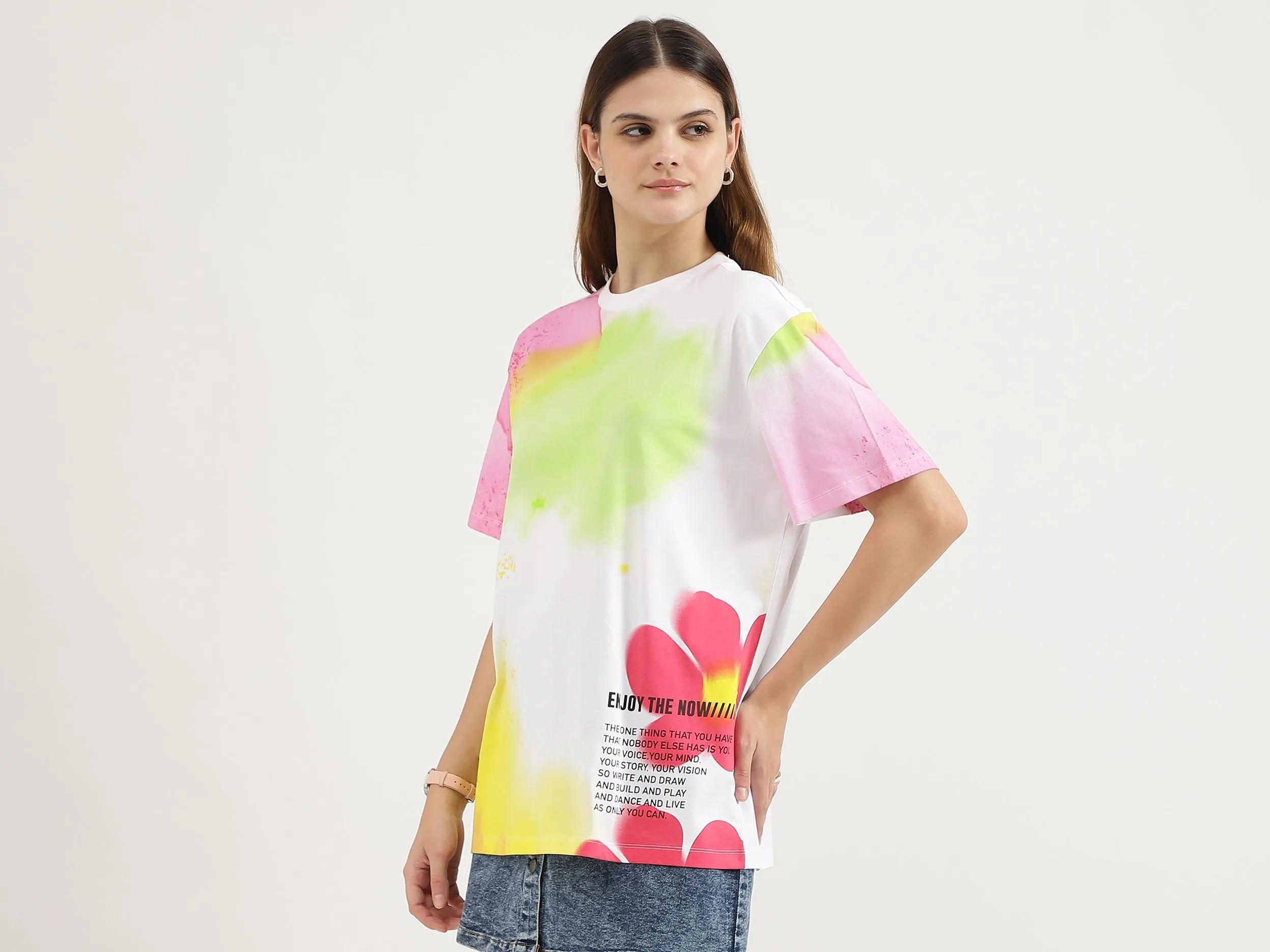 Regular Fit Round Neck Printed T-Shirt