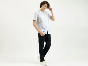 Regular Fit Spread Collar Printed Shirt