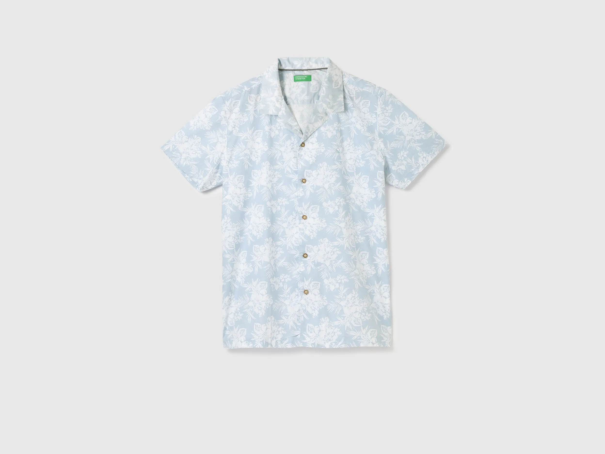 Regular Fit Spread Collar Printed Shirt