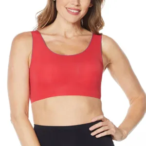 Rhonda Shear Women's Invisible Body Leisure Bra With Contrast Trim
