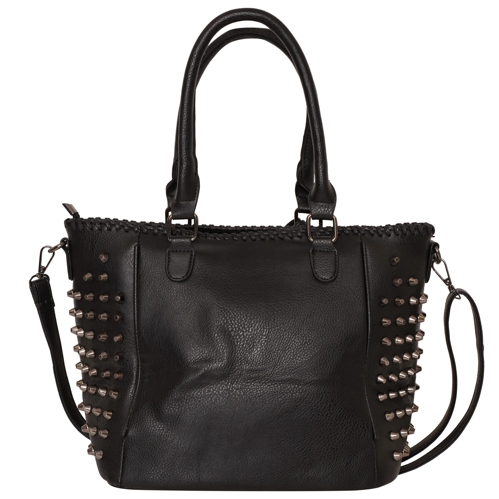 Ro Rox Wren Skull Faux Leather Messenger Bag