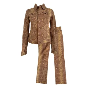 Roberto Cavalli Snakeskin Set