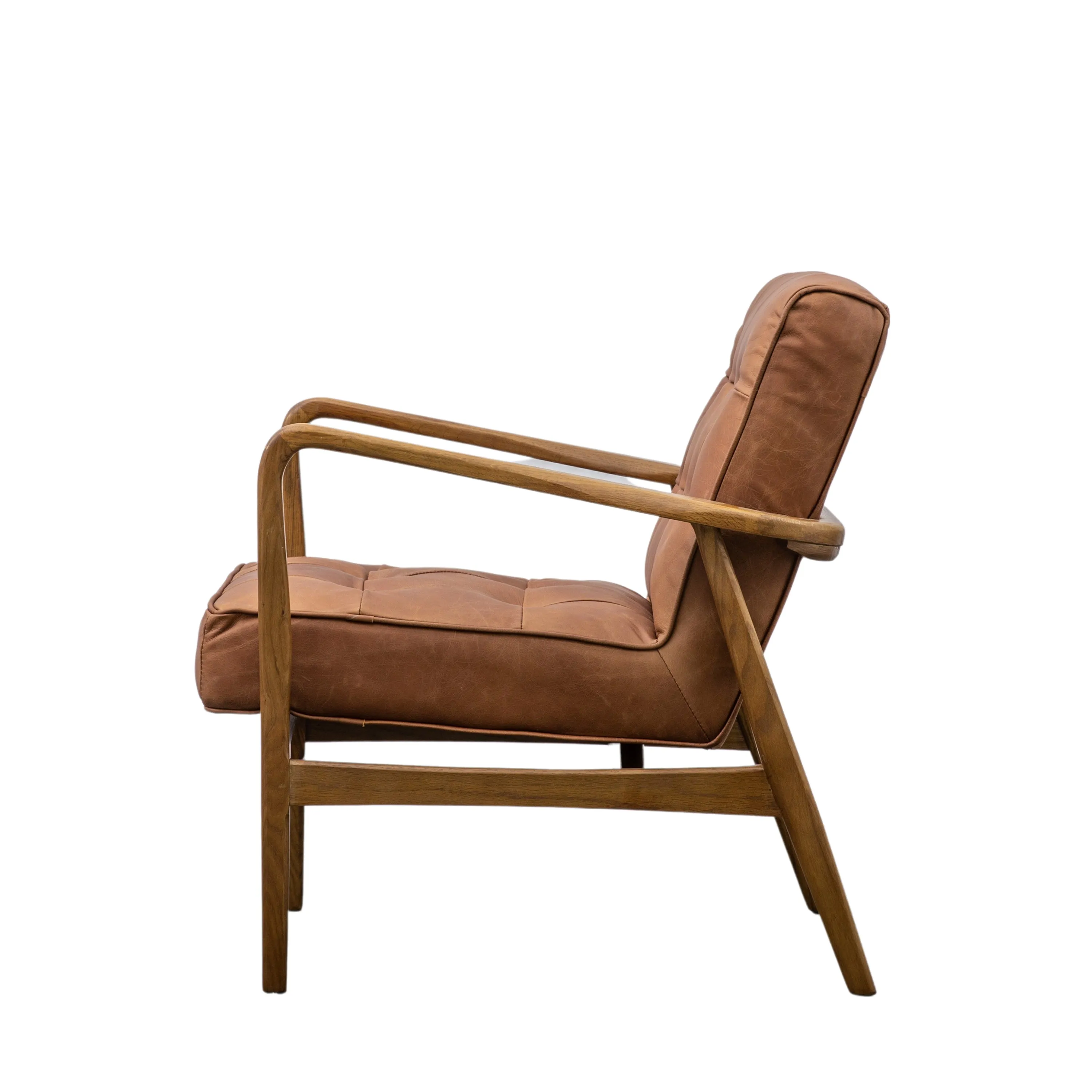 RONSON Brown Leather Armchair