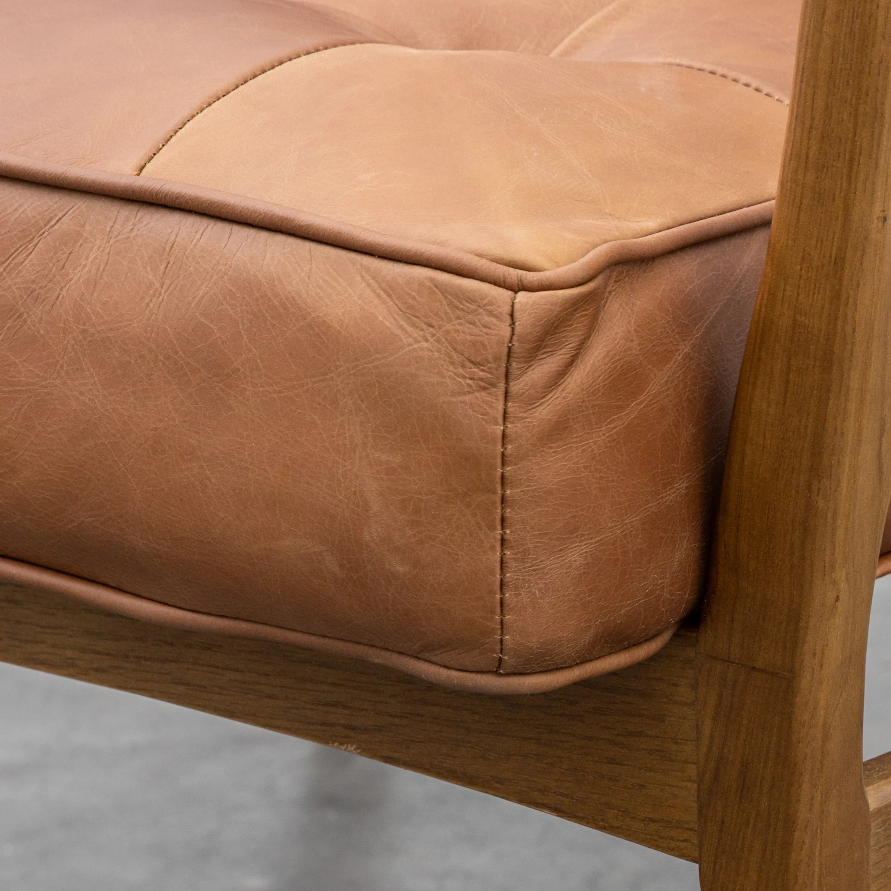 RONSON Brown Leather Armchair