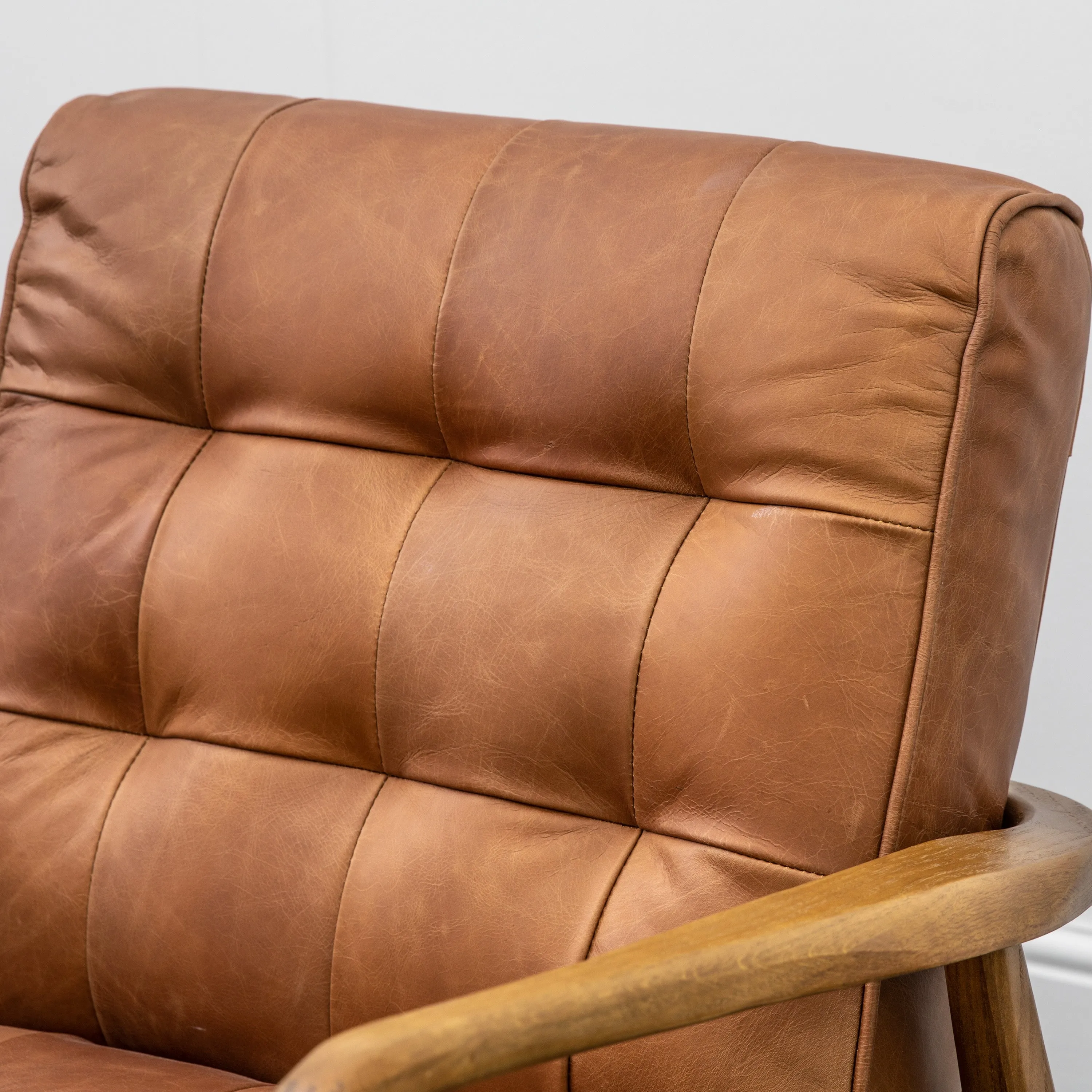 RONSON Brown Leather Armchair