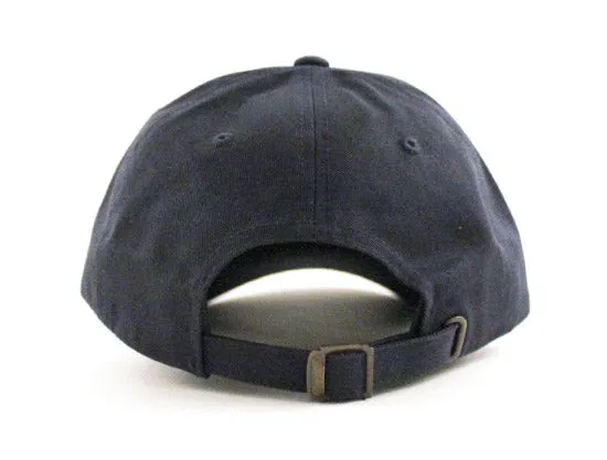 ROOSTER Unconstructed Baseball Adjustable Dad Hat (Navy)