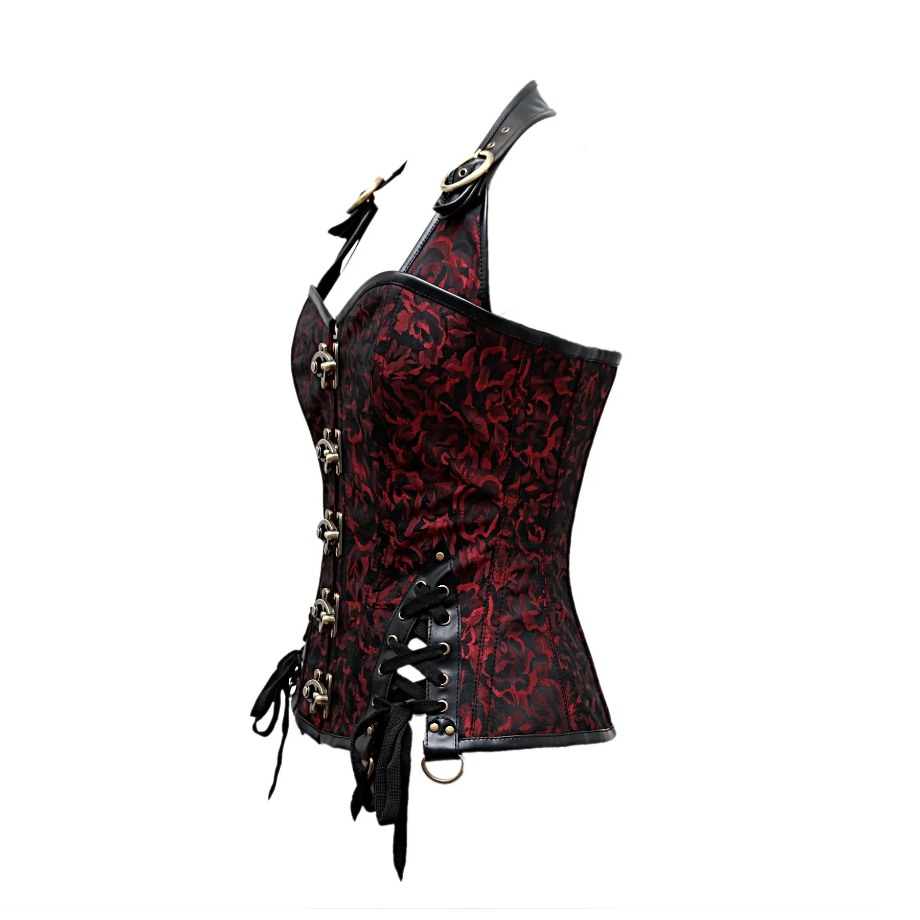 Rory Gothic Overbust Corset With Shoulder Strap