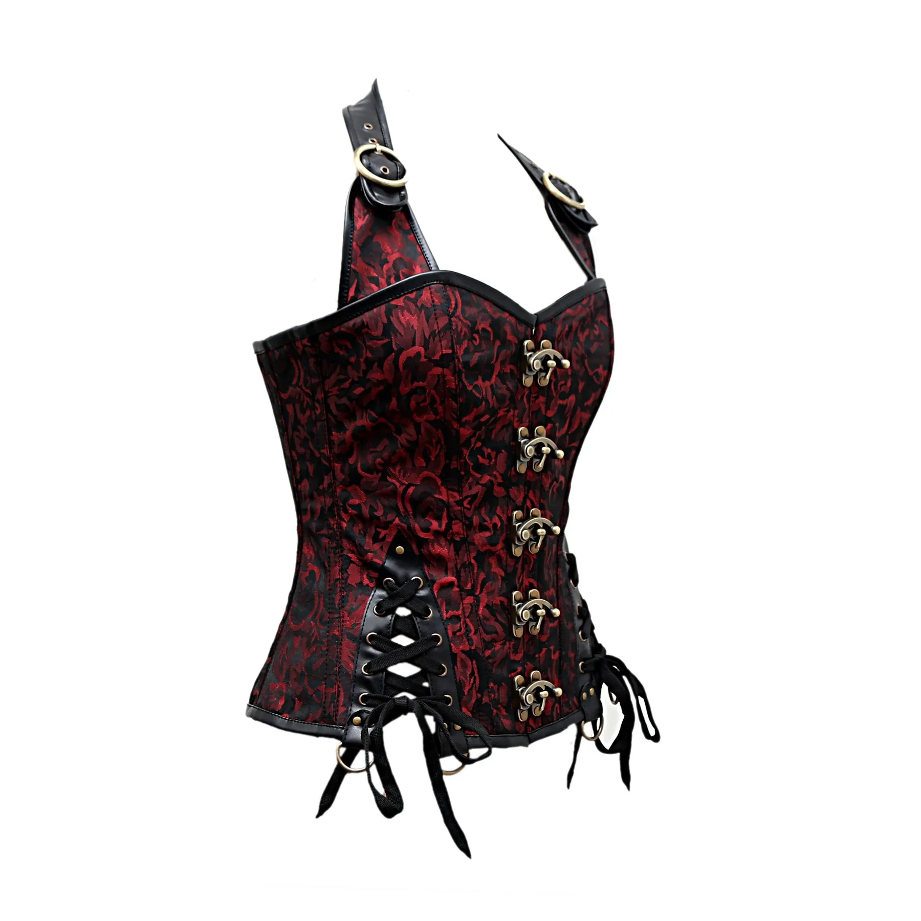Rory Gothic Overbust Corset With Shoulder Strap