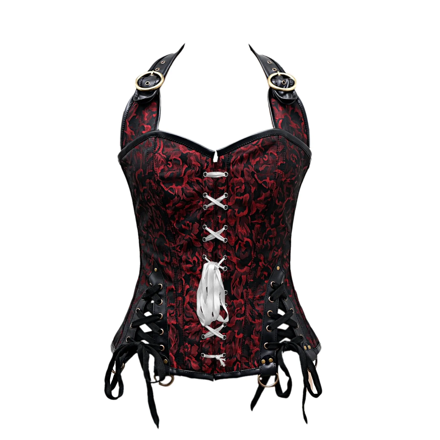 Rory Gothic Overbust Corset With Shoulder Strap