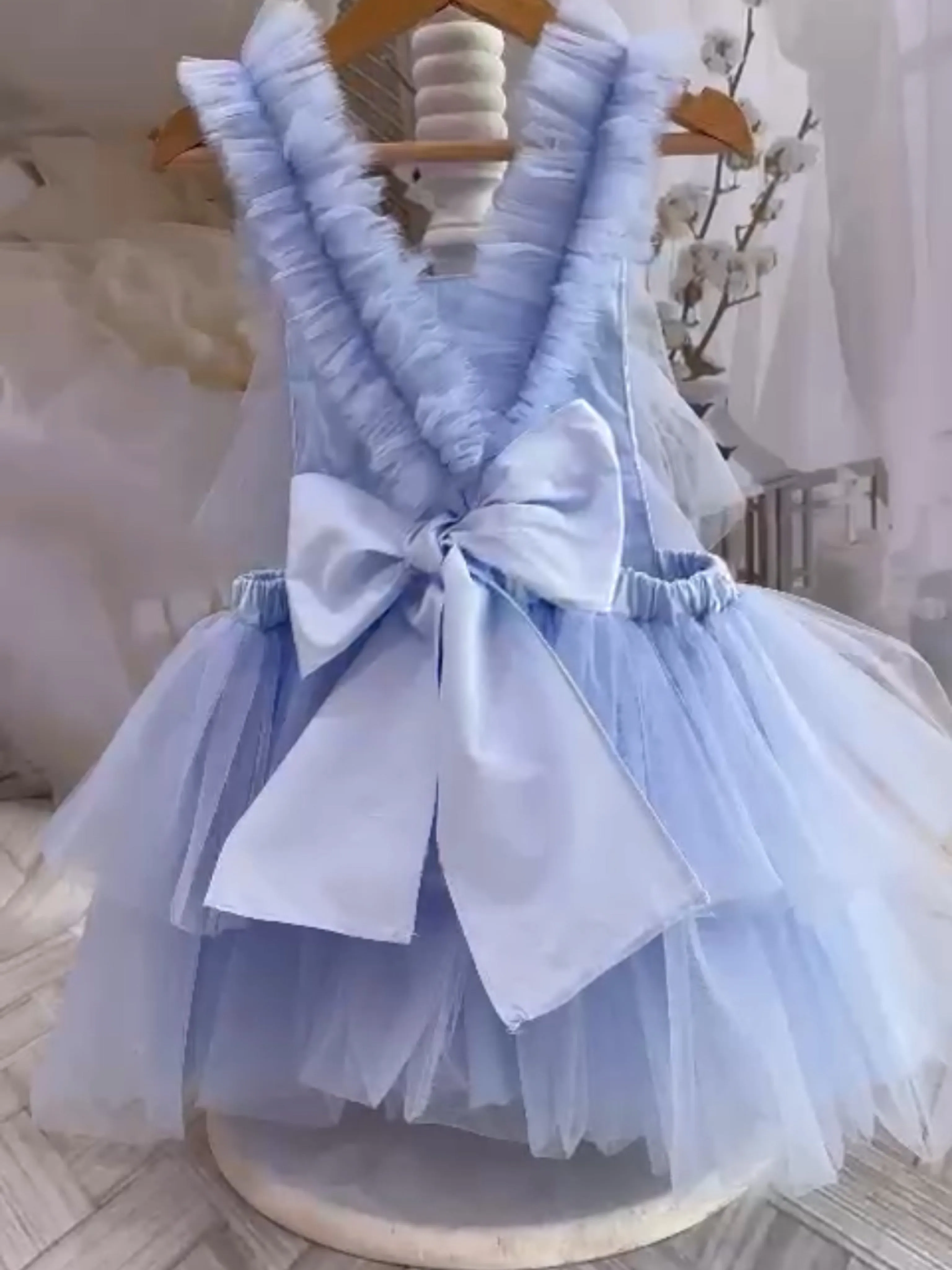 'Rosie' Blue Tulle Dress