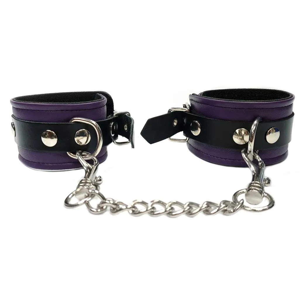 Rouge Genuine Leather Wrist Cuffs